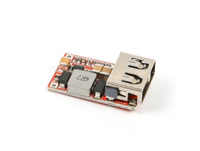 M&oacute;dulo DC-DC step-down 97,5% de efici&ecirc;ncia, entrada de 6 a 24 V, sa&iacute;da USB 5 V 3 A - Imagem 5