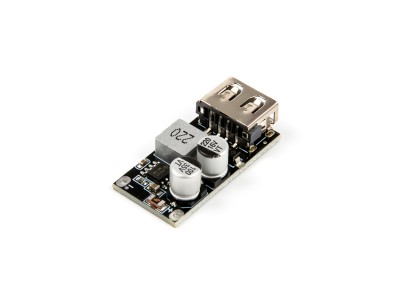 M&oacute;dulo Buck DC 12V a 24V para QC3.0 Quick Charge, sa&iacute;da USB &uacute;nica, suporte Apple e Huawei FCP - Imagem 4