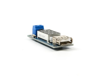 M&oacute;dulo conversor buck DC-DC 4,5 a 40 V para 5 V 2 A com carregador USB e volt&iacute;metro - Imagem 3