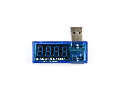 Testador digital USB de tens&atilde;o e corrente, mini volt&iacute;metro amper&iacute;metro - Imagem 1