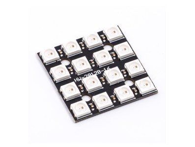 M&oacute;dulo LED RGB WS2812B 4x4 (matriz 16 LEDs) - Imagem 4