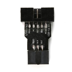 Placa adaptadora 10 pinos para 6 pinos AVRISP USBASP STK500