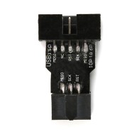 Placa adaptadora 10 pinos para 6 pinos AVRISP USBASP STK500