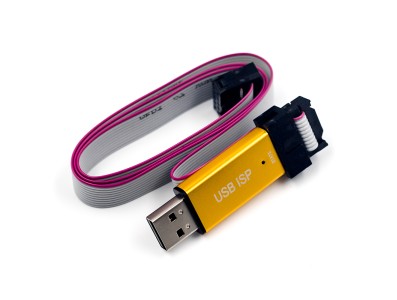 Mini programador USBISP/USBASP em alum&iacute;nio para 51 single-chip/AVR, Windows 7 64 bits - Imagem 1