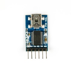 Conversor USB para TTL FT232RL (FTDI), suporta alimenta&ccedil;&atilde;o dupla 3,3V/5V, debugger MWC