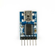 Conversor USB para TTL FT232RL (FTDI), suporta alimenta&ccedil;&atilde;o dupla 3,3V/5V, debugger MWC