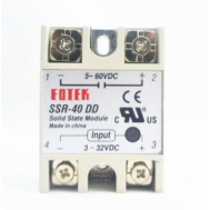 SSR-40DD Rel&eacute; de Estado S&oacute;lido Entrada 3-32VDC Sa&iacute;da 5-60VDC