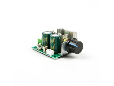 Controlador PWM de velocidade para motor DC 12 V a 40 V 10 A com potenci&ocirc;metro e suporte - Imagem 2