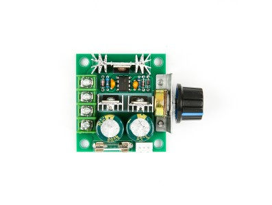 Controlador PWM de velocidade para motor DC 12 V a 40 V 10 A com potenci&ocirc;metro e suporte - Imagem 1