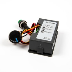 Controlador de motor PWM CCM5D com display LED 6V/12V/24V, regulador de velocidade ajust&aacute;vel com configura&ccedil;&atilde;o permanente ao desl