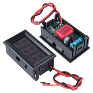 Volt&iacute;metro AC verde 0,56'' 2 fios, faixa 70&ndash;500 V, AC 220 V