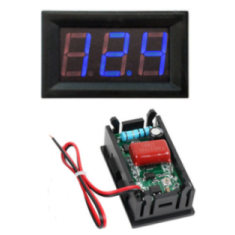 Volt&iacute;metro AC 0,56 polegada Azul 70 a 500 V dois fios (AC 220 V)