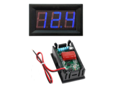 Volt&iacute;metro AC 0,56 polegada Azul 70 a 500 V dois fios (AC 220 V) - Imagem 1