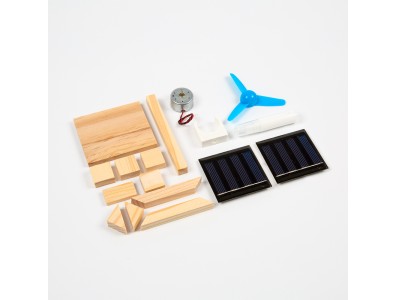 Kit DIY Mini Carrinhos Solares em Madeira, Brinquedos Cient&iacute;ficos Educacionais - Imagem 5