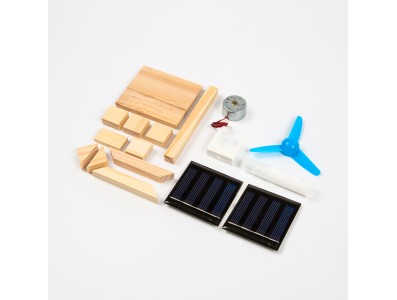 Kit DIY Mini Carrinhos Solares em Madeira, Brinquedos Cient&iacute;ficos Educacionais - Imagem 6