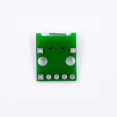 Conector Micro USB Tipo B f&ecirc;mea 5 pinos vertical DIP 2,54 mm para soldagem em placa
