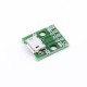 Conector Micro USB Tipo B f&ecirc;mea 5 pinos vertical DIP 2,54 mm para soldagem em placa - Thumb - 4