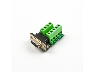 Conector Serial DB9 F&ecirc;mea com Terminal de Parafuso RS232/RS485 9 pinos - Imagem 2