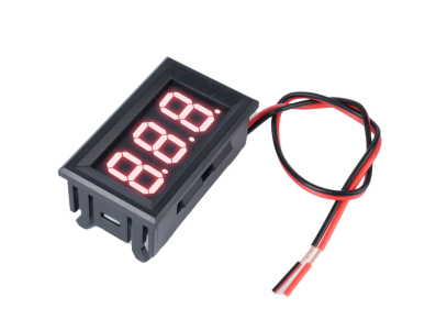 Volt&iacute;metro DC 0,56'' 2 fios 4,5&ndash;30 V vermelho - Imagem 1