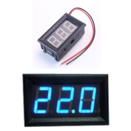 Volt&iacute;metro DC 0,56" azul 3,5 a 30 V 2 fios, Acess&oacute;rio Arduino
