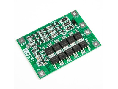 Placa de prote&ccedil;&atilde;o para bateria de l&iacute;tio 3S 18650 11,1V/12,6V 40A com balanceamento - Imagem 3