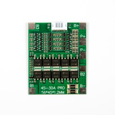 Placa de prote&ccedil;&atilde;o para bateria de l&iacute;tio 4S 30A (18650) 14,8V/16V com cabo