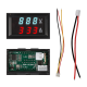 Volt&iacute;metro Amper&iacute;metro Duplo LED 0,28" 100V 10A Azul e Vermelho - Thumb - 1