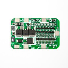 Placa de Prote&ccedil;&atilde;o BMS 6S para 18650 22V/24V 15A