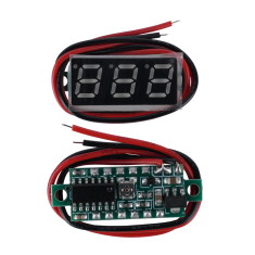 Volt&iacute;metro DC 0,28'' vermelho, 3,5 a 30 V, 2 fios, para Arduino
