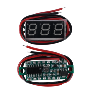 Volt&iacute;metro DC 0,28'' vermelho, 3,5 a 30 V, 2 fios, para Arduino