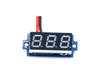 Volt&iacute;metro CC 0,28'' 3,5 a 30 V dois fios, verde - Imagem 1