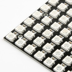 CJMCU-64 Matriz 8x8 de LEDs RGB WS2812 Full-Color, PCB preta ou branca enviada aleatoriamente