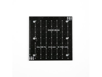 CJMCU-64 Matriz 8x8 de LEDs RGB WS2812 Full-Color, PCB preta ou branca enviada aleatoriamente - Imagem 6