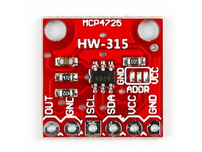 M&oacute;dulo Breakout CJMCU-MCP4725, DAC I2C, placa de desenvolvimento - Imagem 1