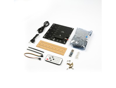 Kit DIY Cubo LED 8x8x8 Music, projeto eletr&ocirc;nico maker - Imagem 2