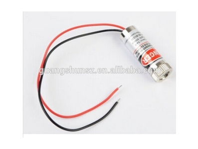 M&oacute;dulo laser vermelho 650 nm 5 mW 12 mm com padr&atilde;o cruzado curvo industrial - Imagem 1