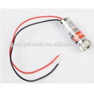 M&oacute;dulo laser vermelho 650 nm 5 mW 12 mm com padr&atilde;o cruzado curvo industrial