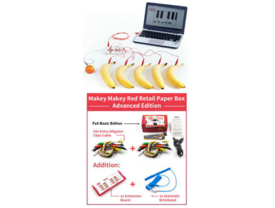 Kit Makey Deluxe Vers&atilde;o Upgrade com Caixa Vermelha - Imagem 1