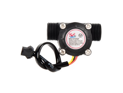 Sensor de Fluxo de &Aacute;gua ZJ-S201B Preto (Sea) G1/2 1-30 L/min 5-15 V - Imagem 2