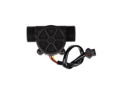 Sensor de Fluxo de &Aacute;gua ZJ-S201B Preto (Sea) G1/2 1-30 L/min 5-15 V - Imagem 3