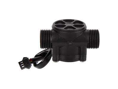 Sensor de Fluxo de &Aacute;gua ZJ-S201B Preto (Sea) G1/2 1-30 L/min 5-15 V - Imagem 4