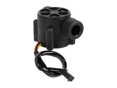Sensor de Fluxo de &Aacute;gua ZJ-S201B Preto (Sea) G1/2 1-30 L/min 5-15 V - Imagem 1