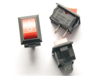Interruptor rocker KCD1-101 2 pinos 6A/250V - Imagem 1