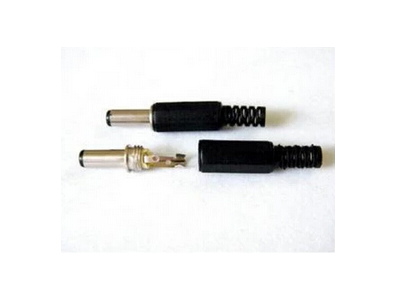 Plug de alimenta&ccedil;&atilde;o DC macho 5,5 x 2,1 mm - Imagem 1