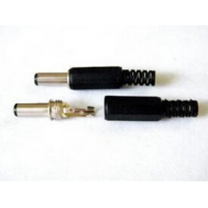 Plug de alimenta&ccedil;&atilde;o DC macho 5,5 x 2,1 mm