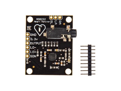 M&oacute;dulo Sensor AD8232 ECG para Monitoramento de Pulso - Imagem 1