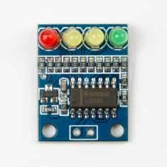 M&oacute;dulo indicador de n&iacute;vel de bateria 12V XD-82B com 4 n&iacute;veis em LED