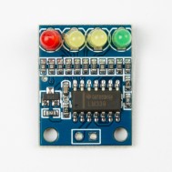 M&oacute;dulo indicador de n&iacute;vel de bateria 12V XD-82B com 4 n&iacute;veis em LED