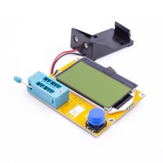 Caixa para bateria e Testador LCR-T4 com display gr&aacute;fico para resistores, capacitores e medi&ccedil;&atilde;o de ESR