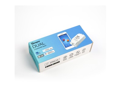 Sonoff Dual R3 Interruptor On/Off Wi-Fi com Controle Remoto por Celular e Controle de Voz Siri - Imagem 6